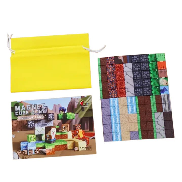 Set Bloques Magnéticos Cubos Pixel Tipo Minecraft 80 piezas - Martina Baby & Kids